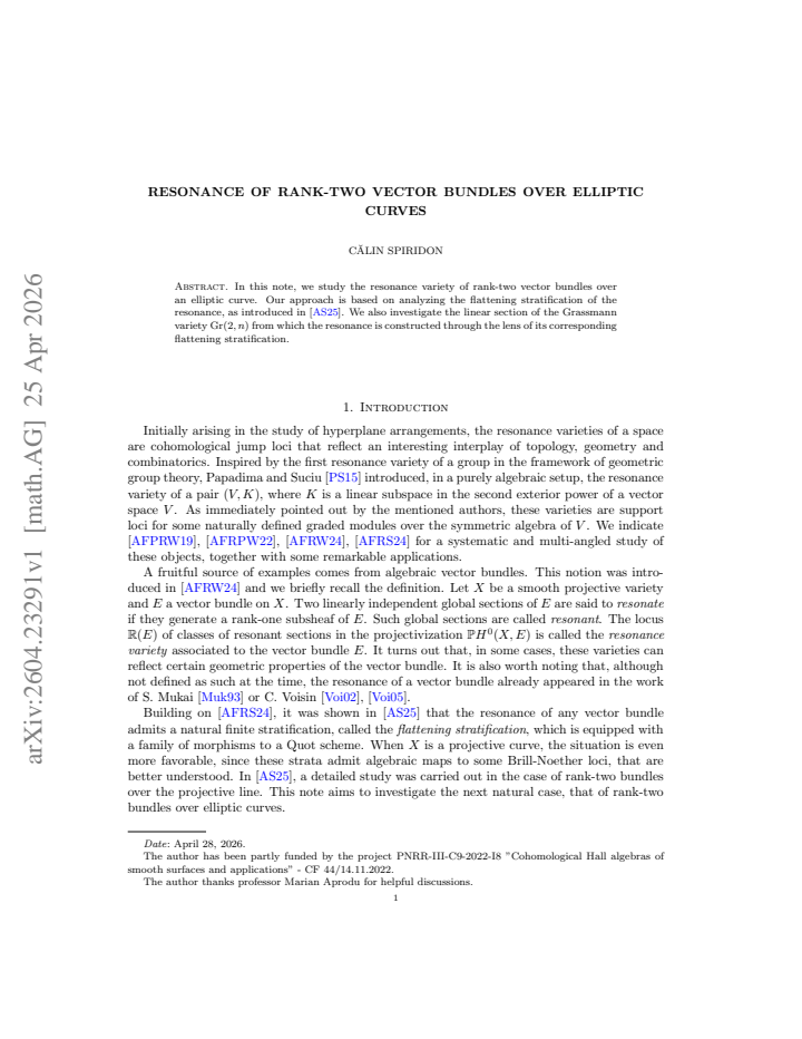 First page