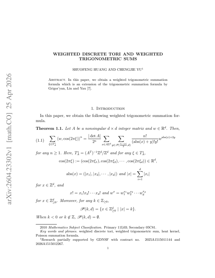 First page