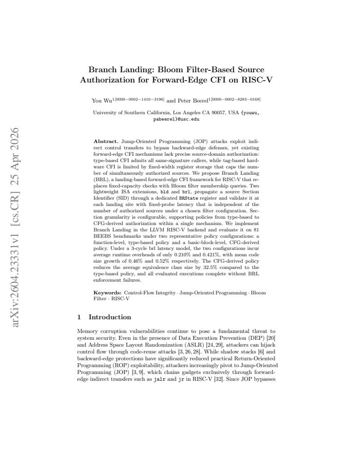 First page