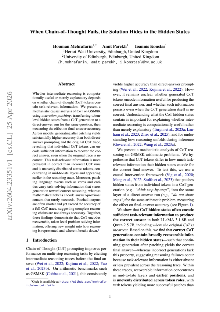 First page