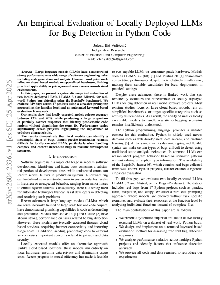 First page