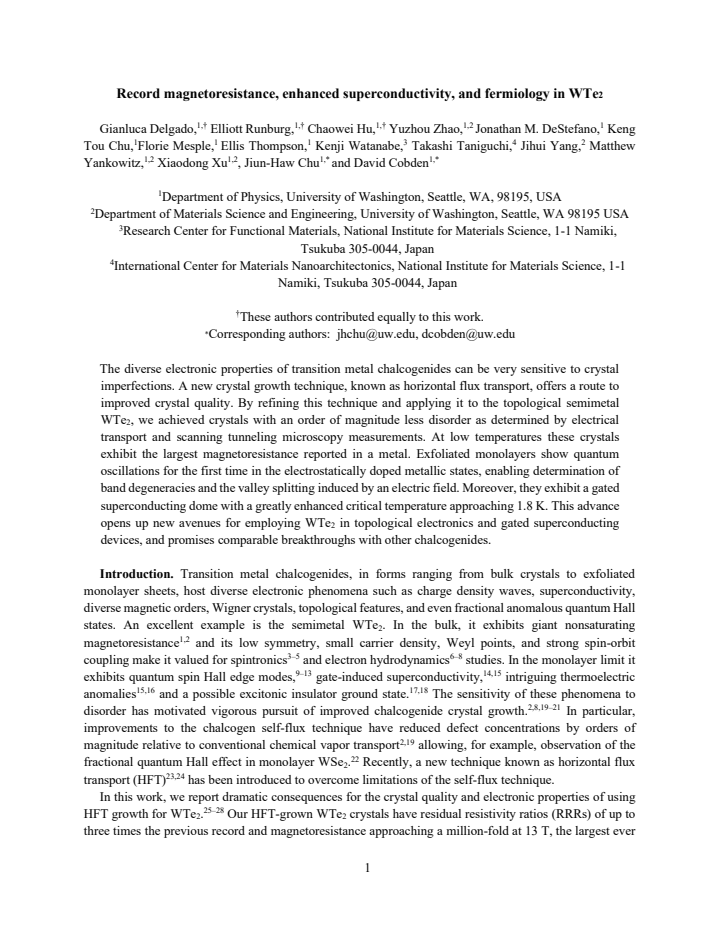 First page