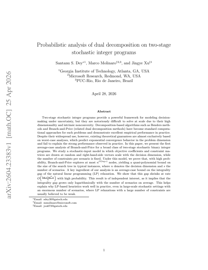First page