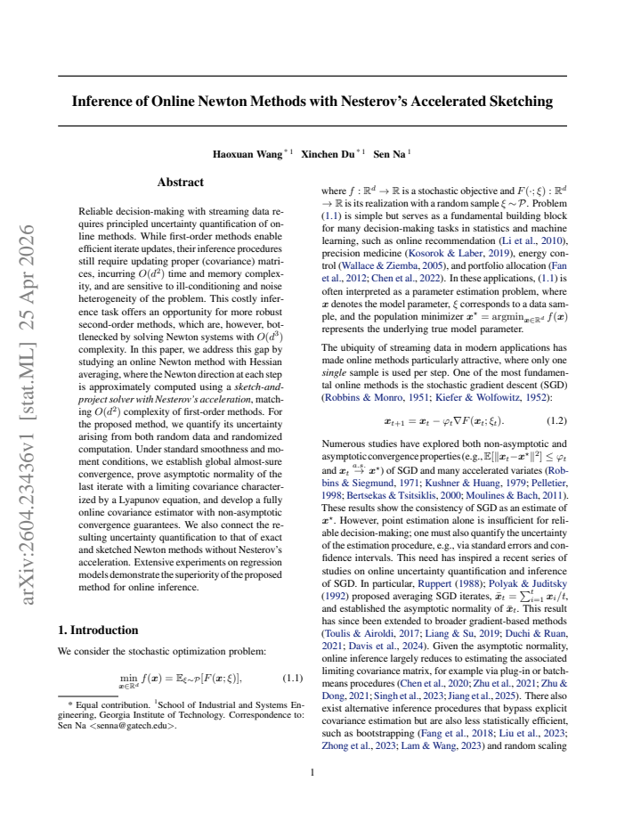 First page