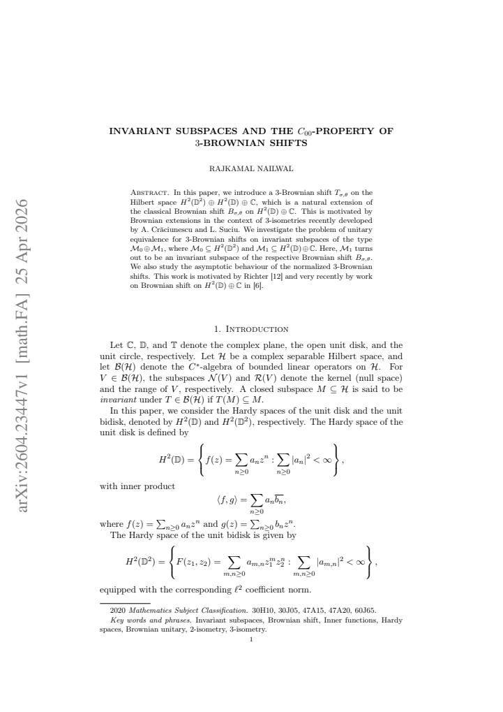 First page