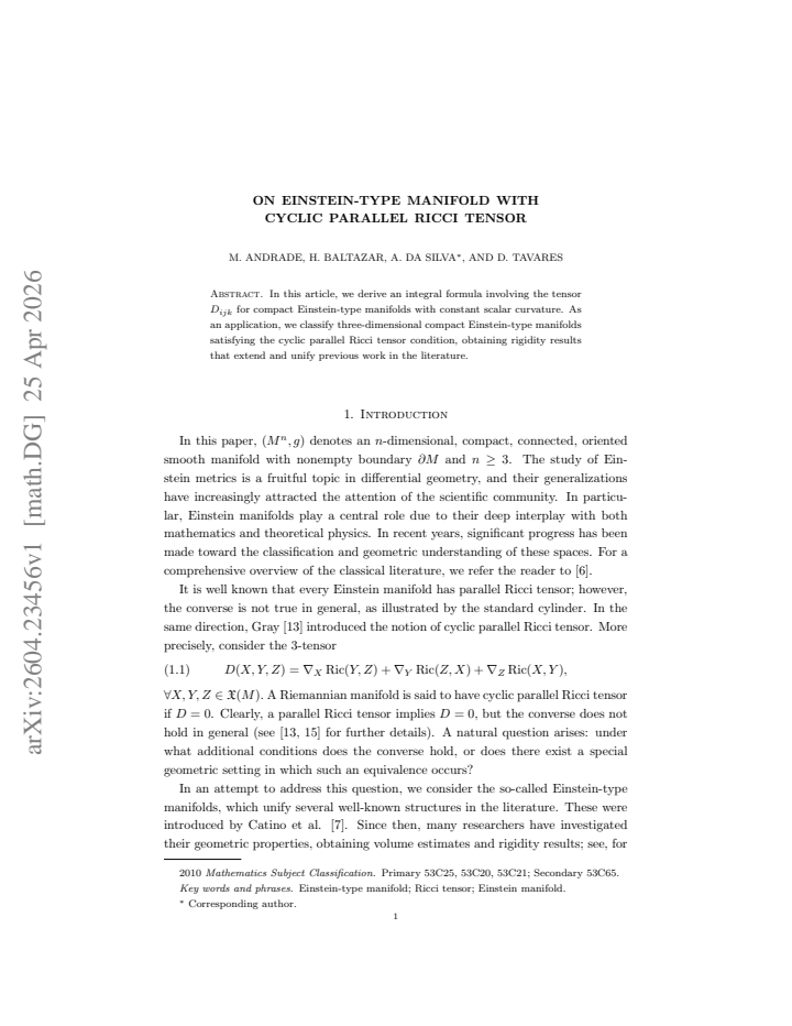 First page
