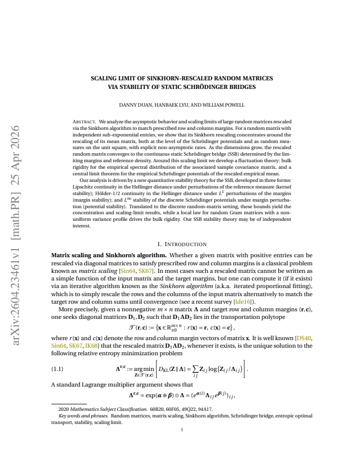 First page