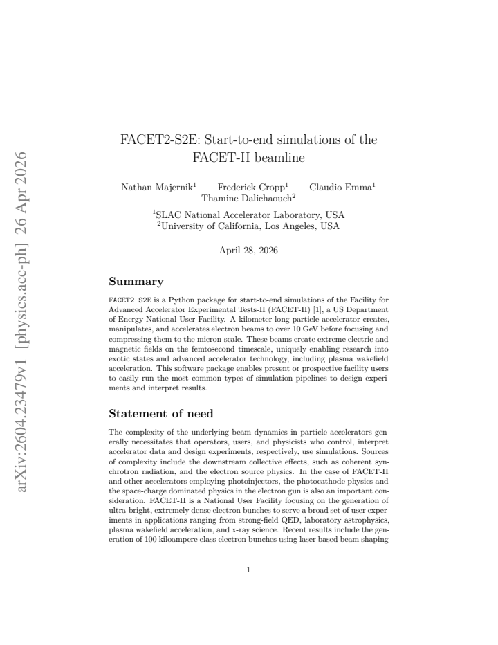 First page