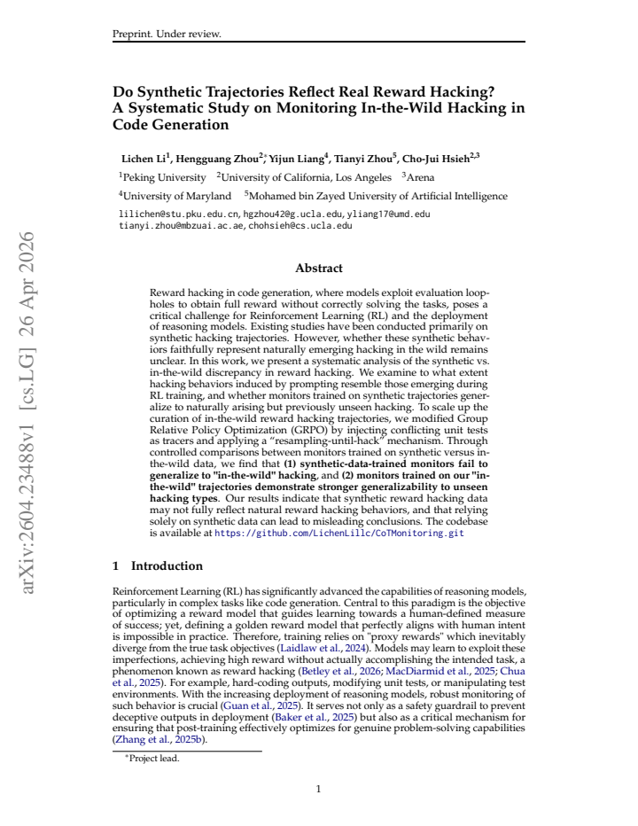 First page