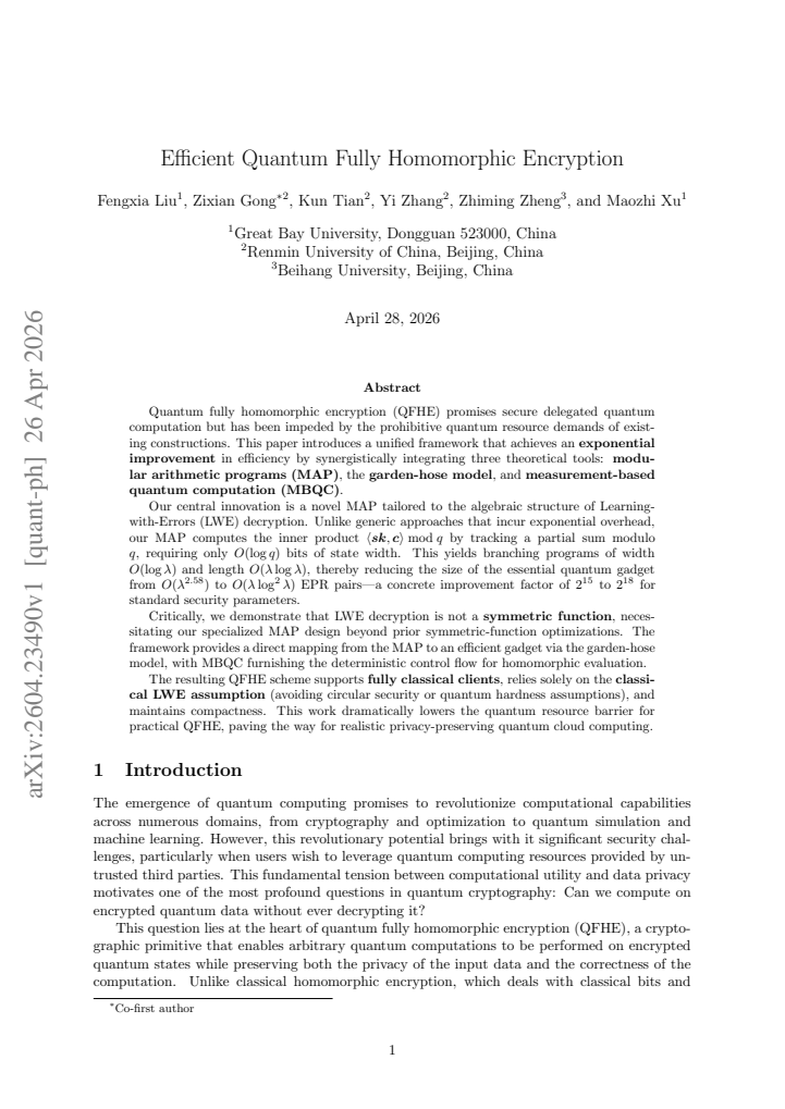 First page