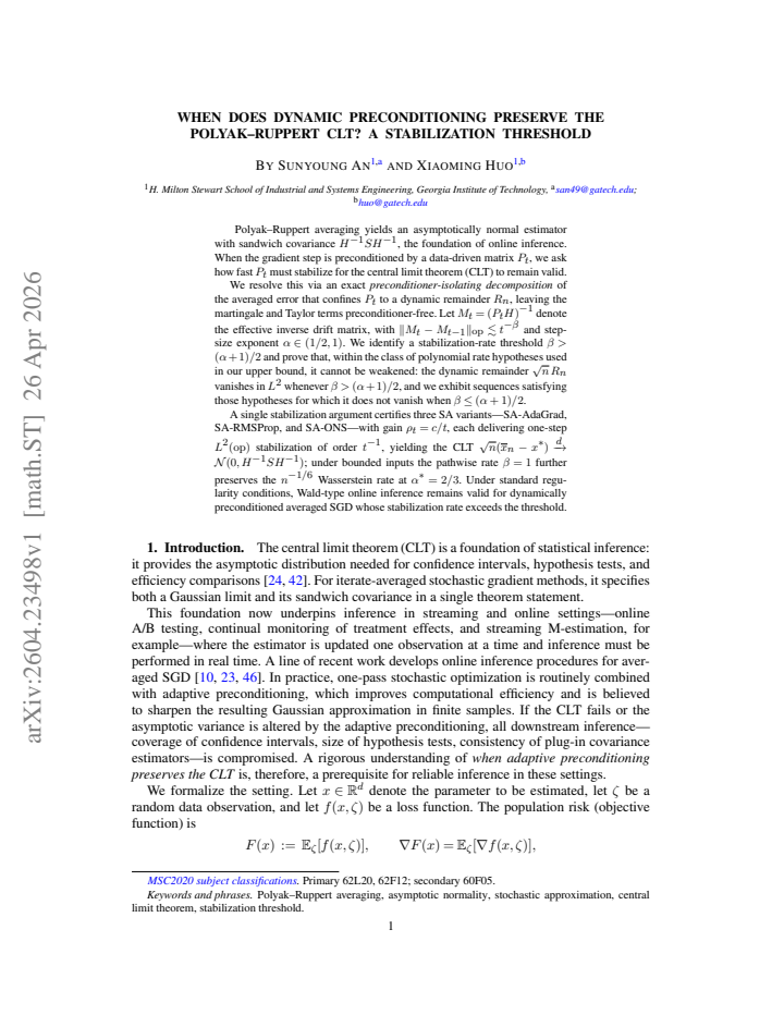 First page