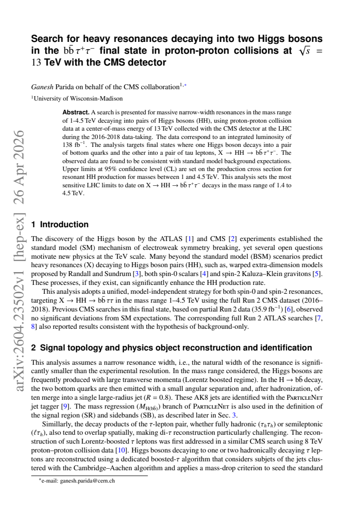 First page