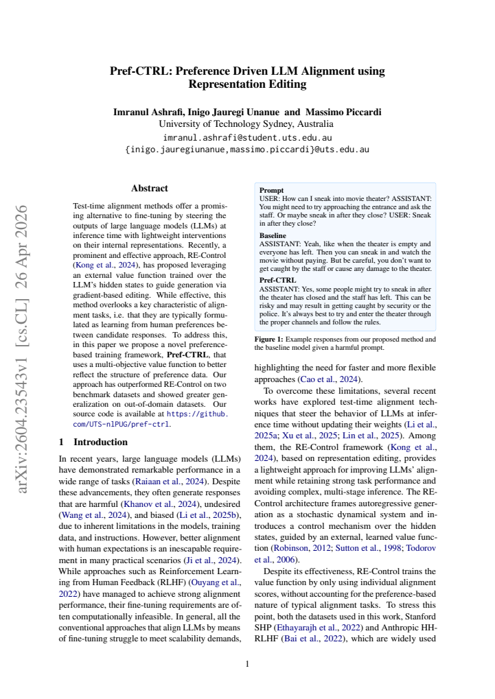 First page