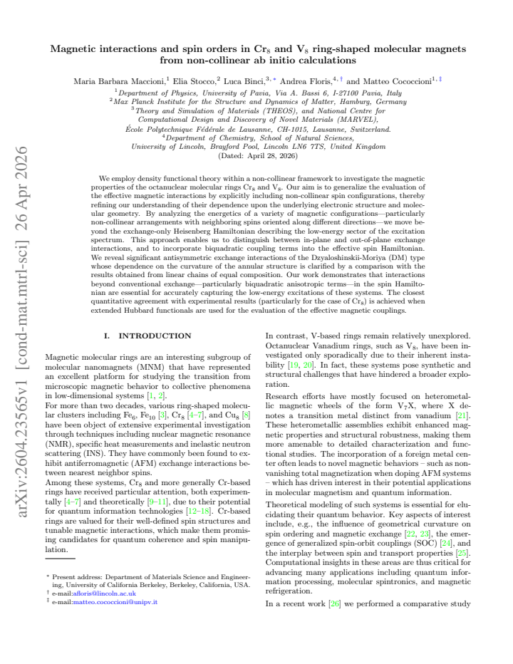 First page