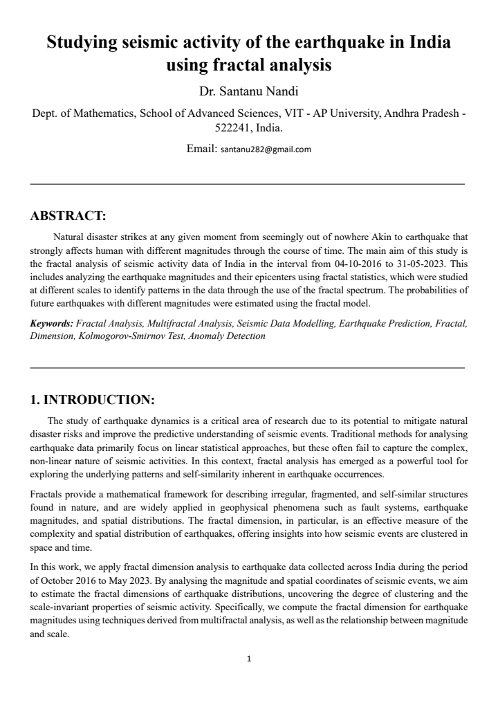 First page