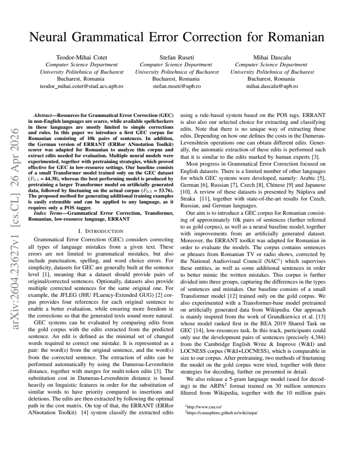 First page