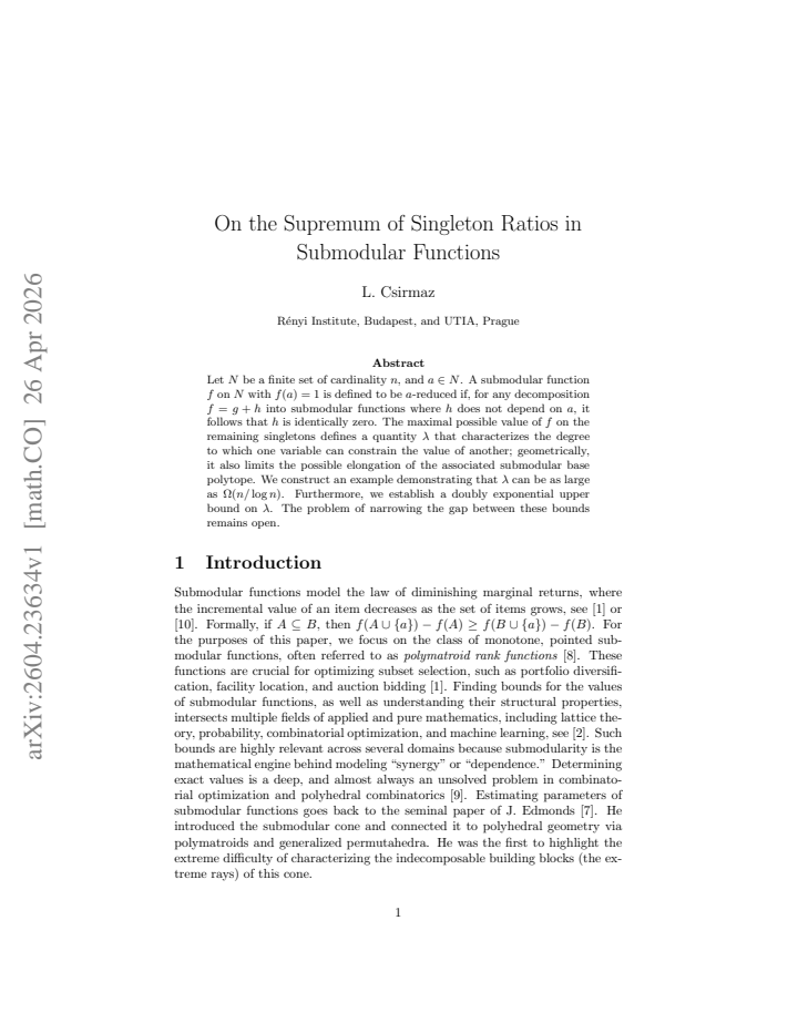 First page