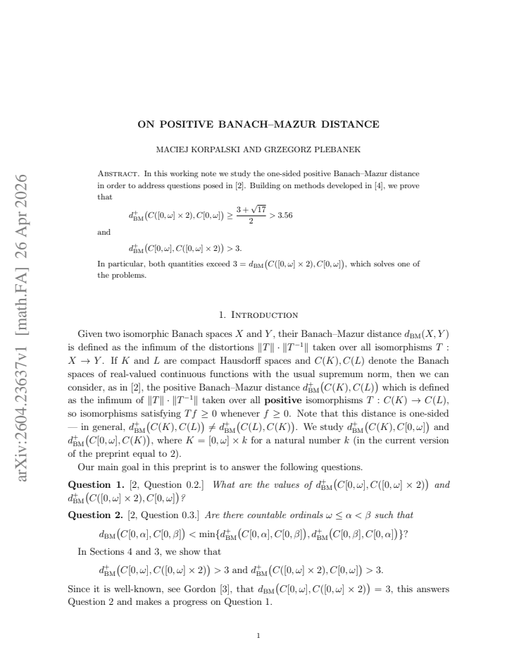 First page