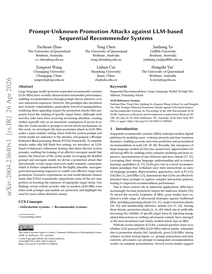 First page