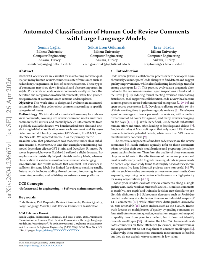 First page