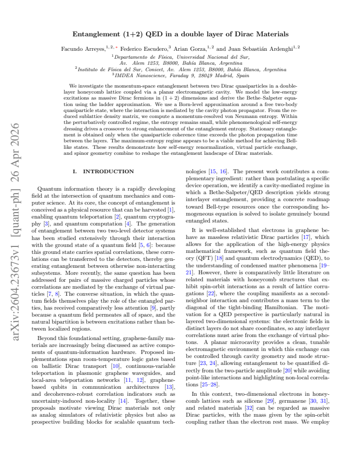 First page