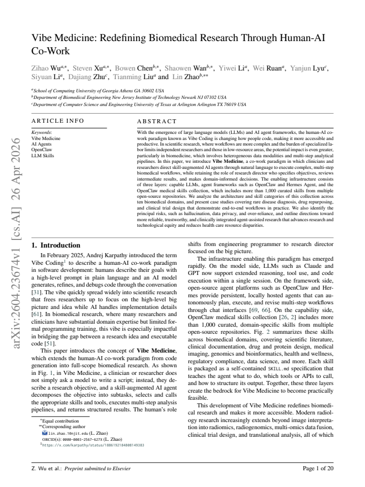 First page