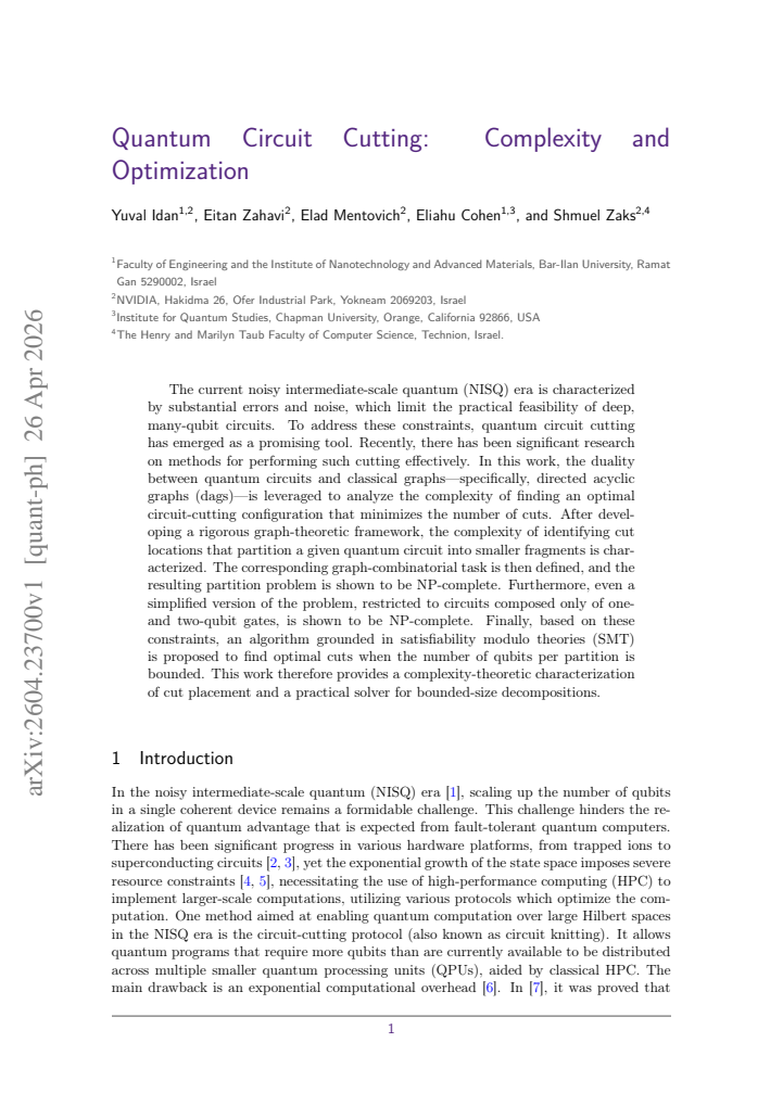 First page