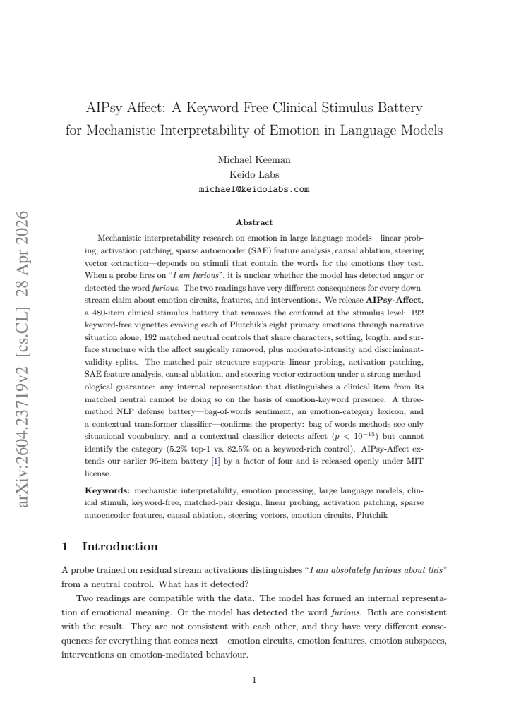 First page