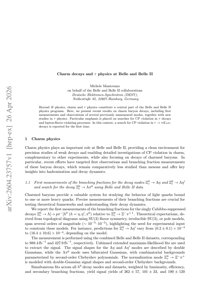 First page