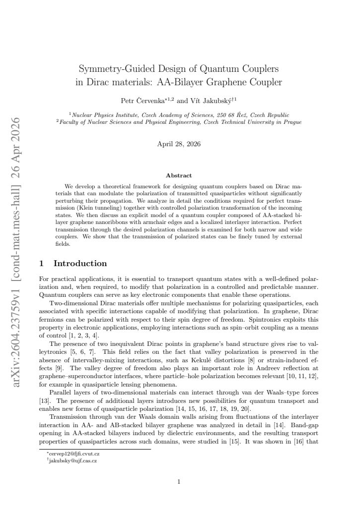 First page