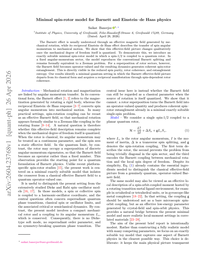 First page