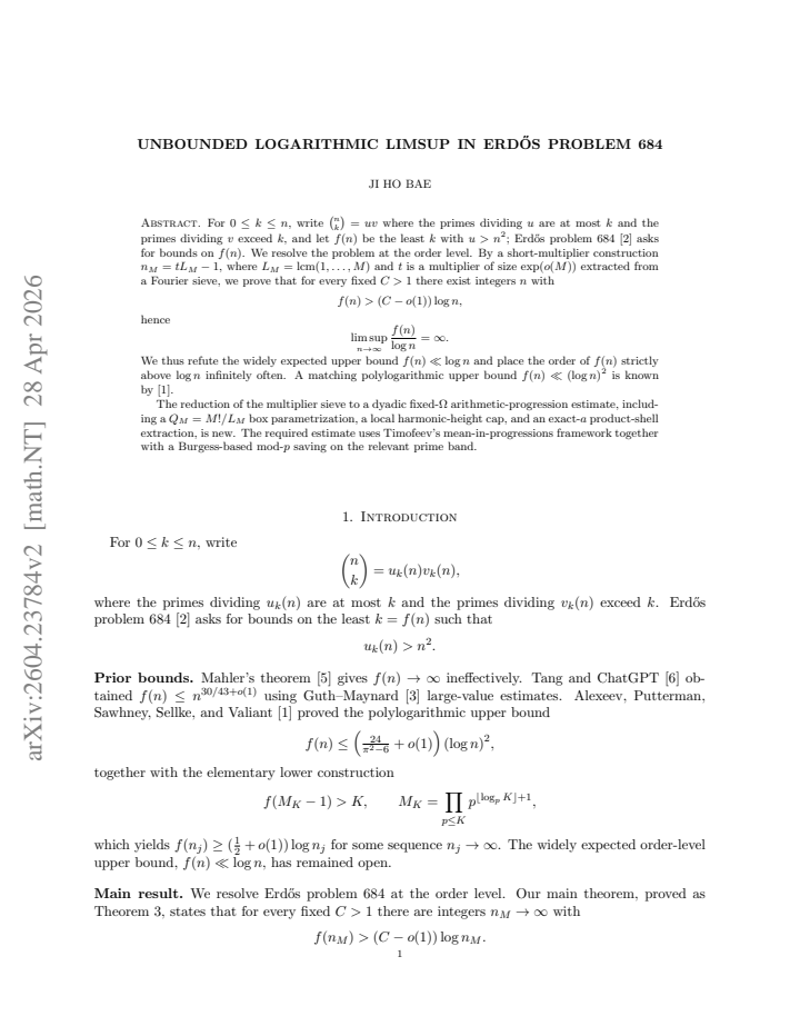 First page