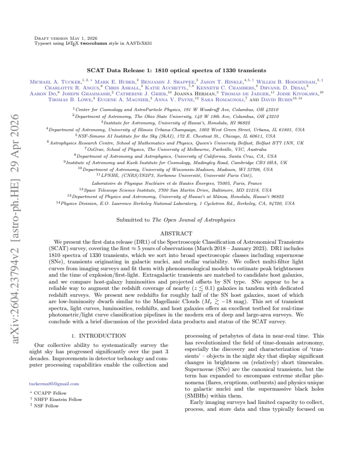 First page