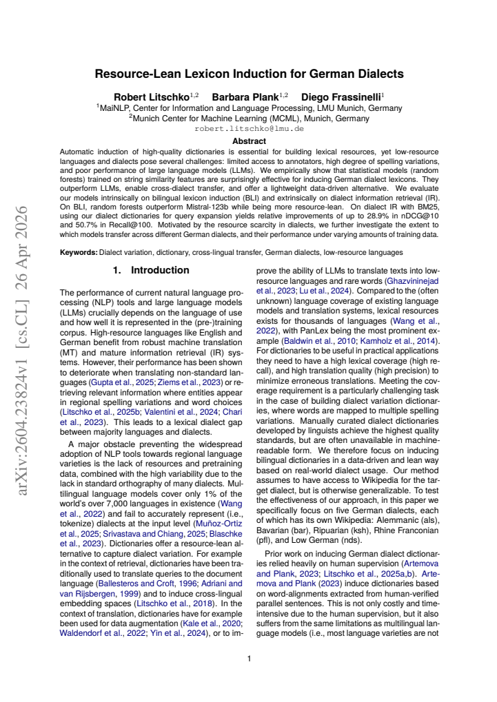 First page
