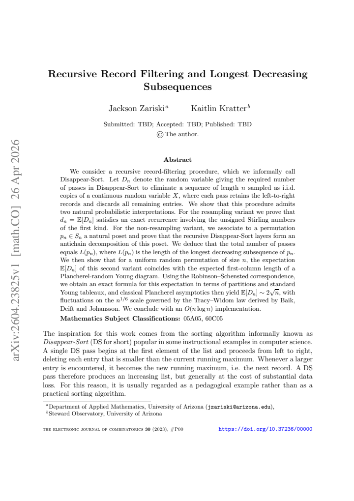 First page