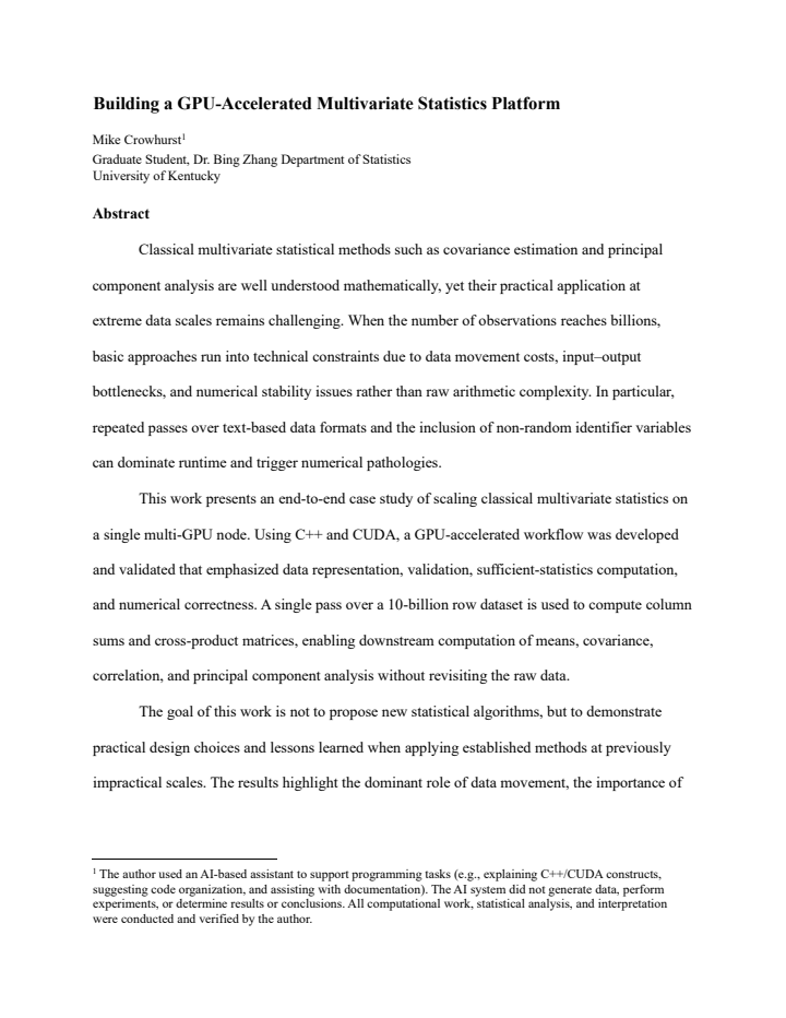 First page