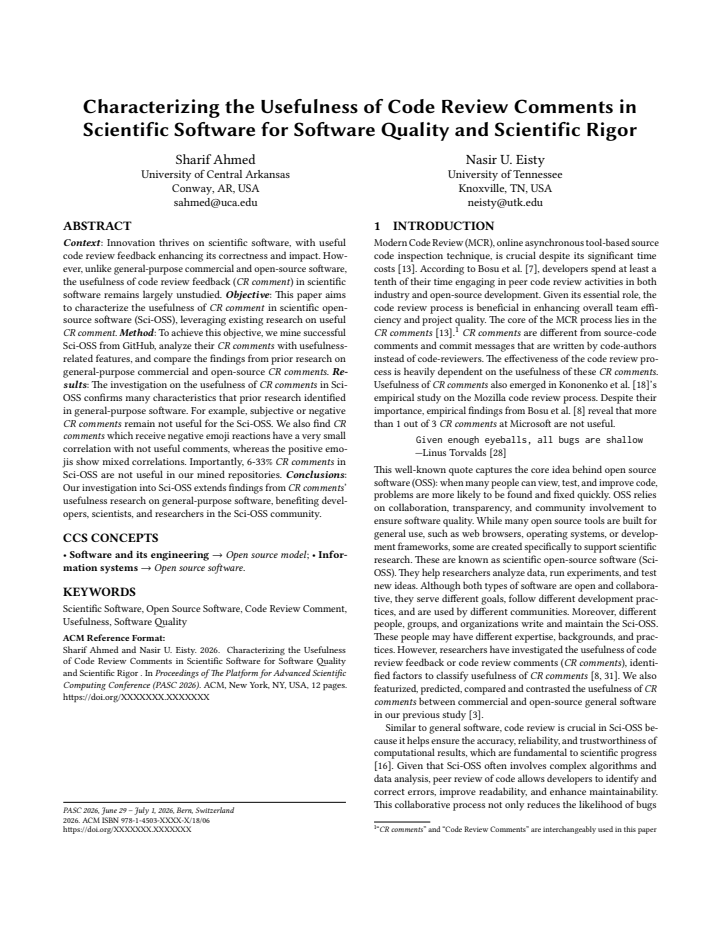 First page