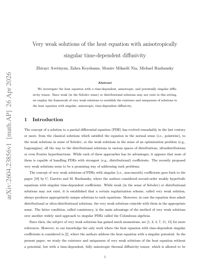 First page