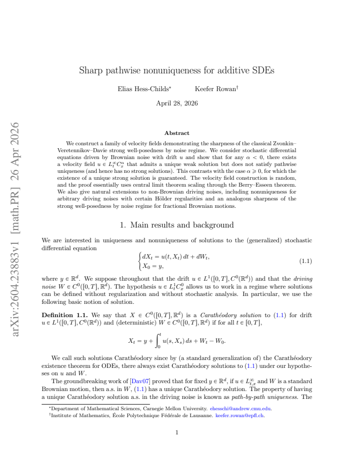First page