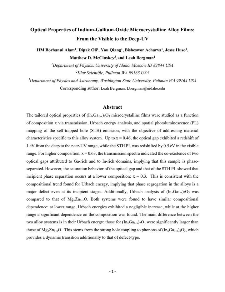 First page