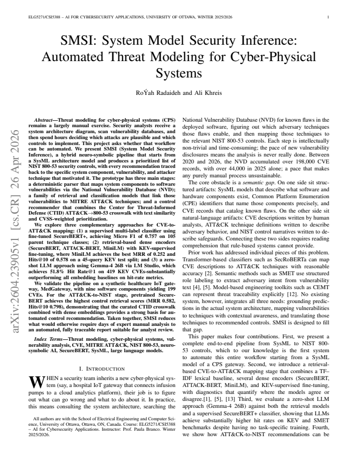 First page