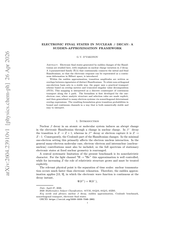 First page