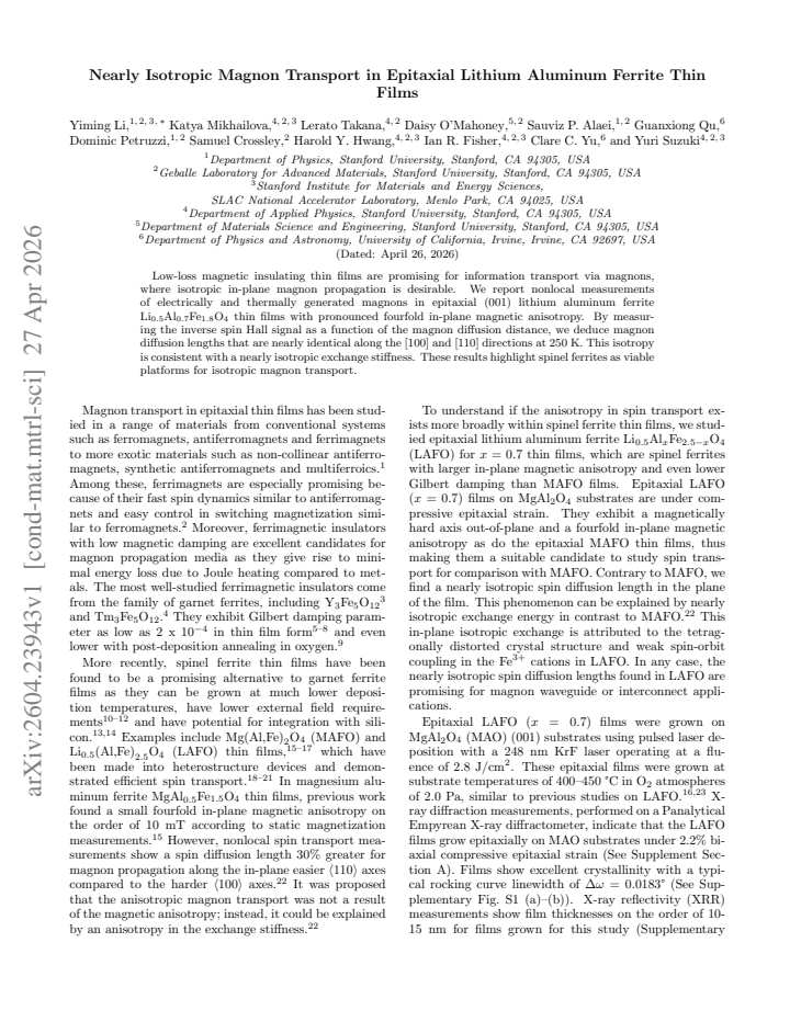 First page