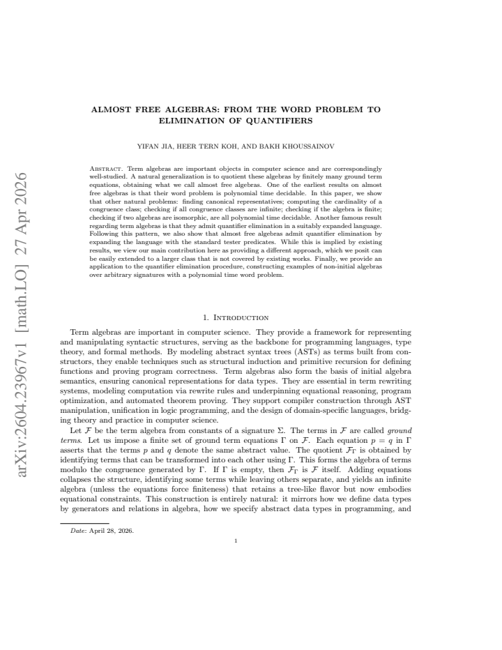 First page