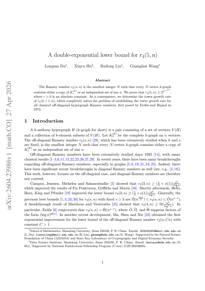 First page