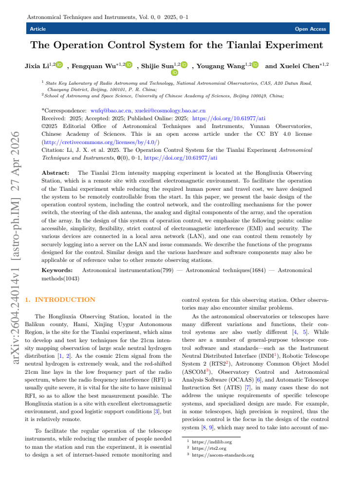 First page