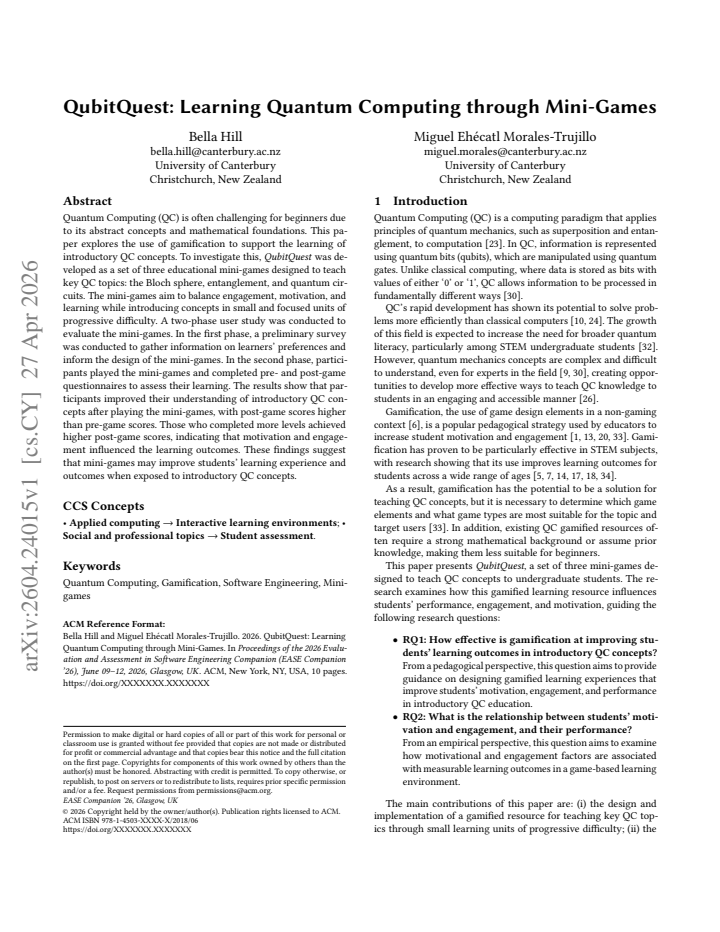 First page