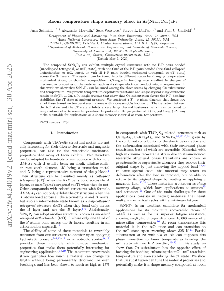 First page