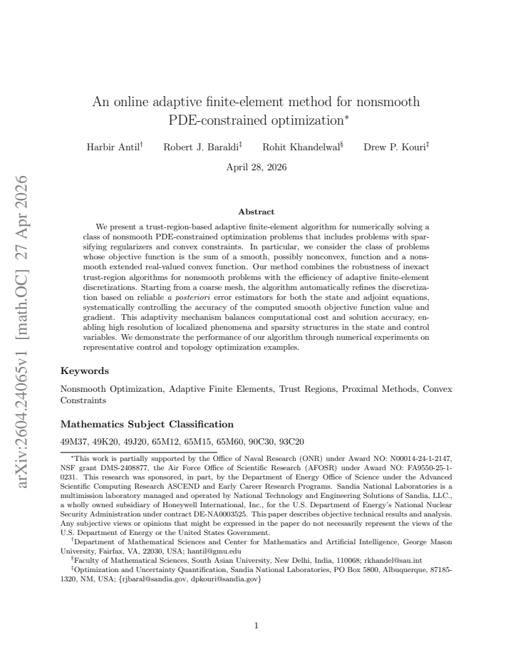 First page