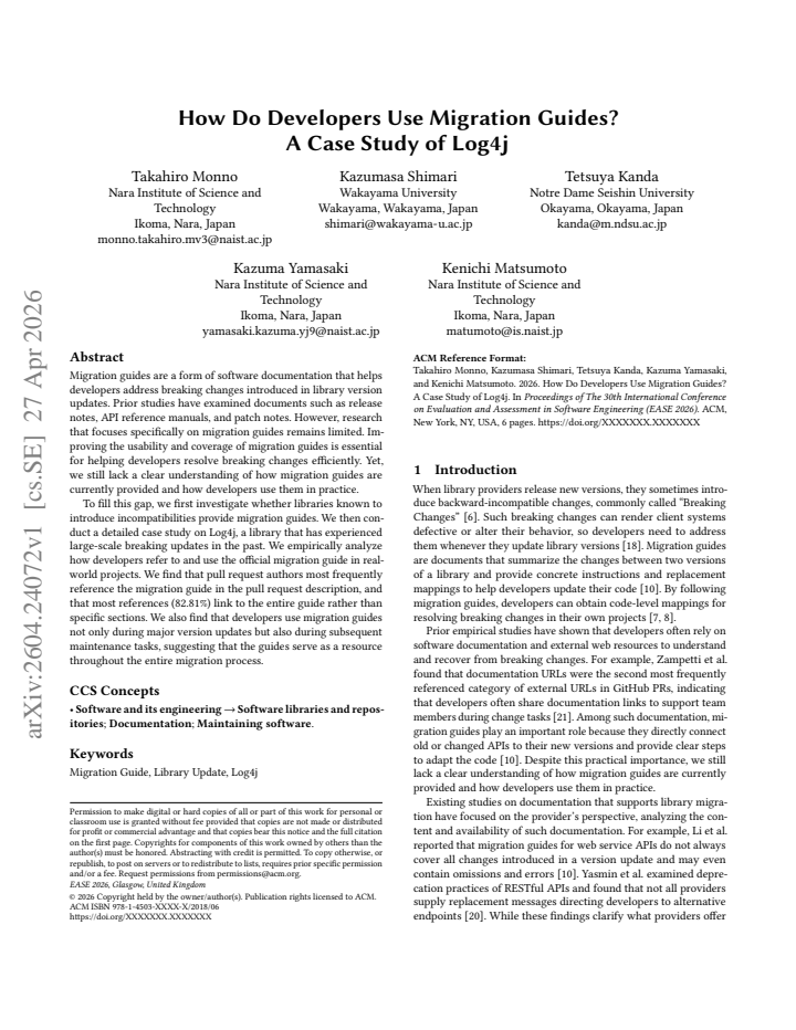 First page